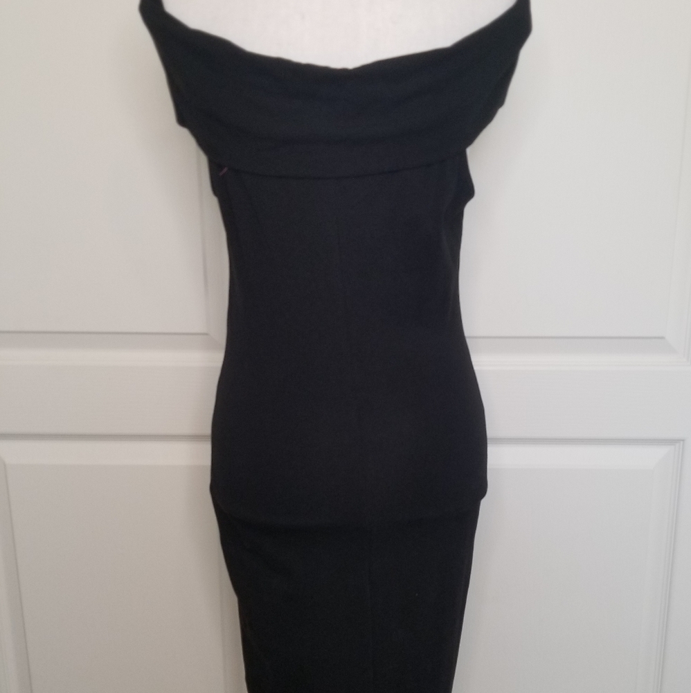 Black Midi Bodycon Dress - Picture 7 of 7